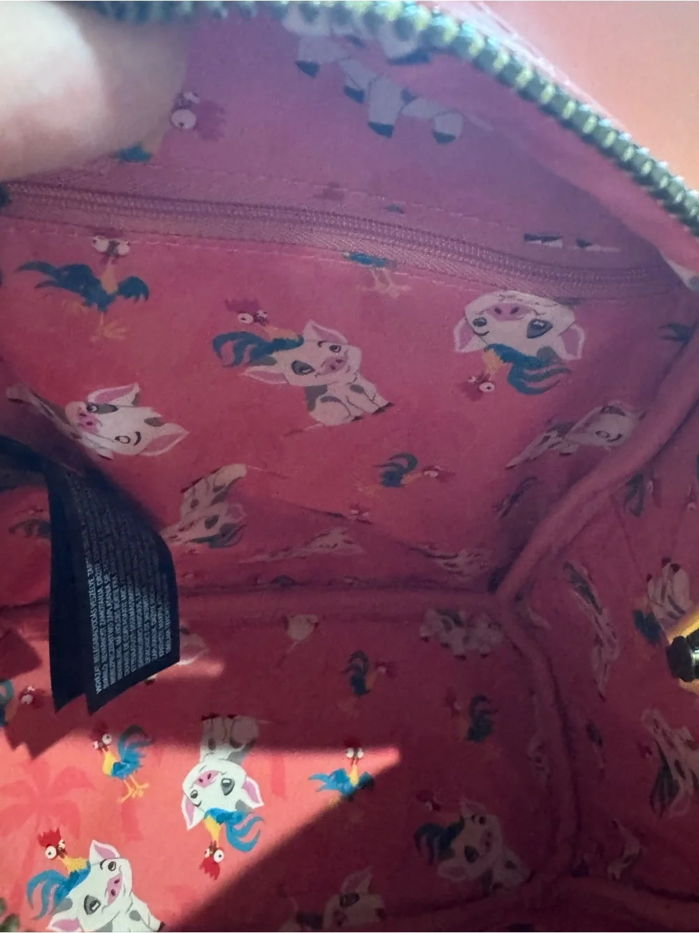 Loungefly Kids Backpack Moana Pua & Hei Hei in Pink, Tan, Teal